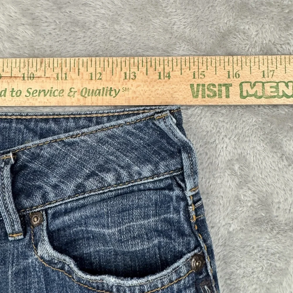 Silver Jeans Womens W29 L30 Blue‎ Bootcut Stretch Western Julia Faded Whiskered